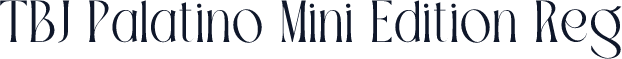 TBJ Palatino Mini Edition Reg