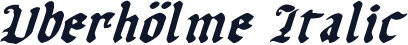 Uberhölme Italic