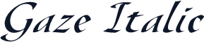 Gaze Italic