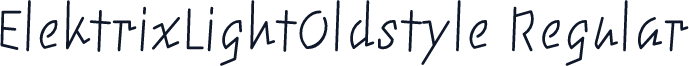 ElektrixLightOldstyle Regular