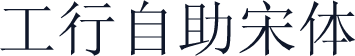 工行自助宋体