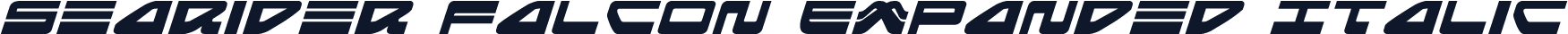 Searider Falcon Expanded Italic