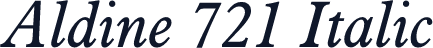 Aldine 721 Italic