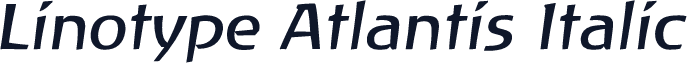 Linotype Atlantis Italic