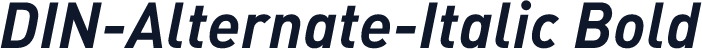 DIN-Alternate-Italic Bold