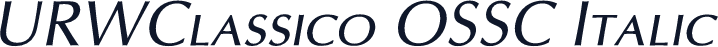 URWClassico OSSC Italic