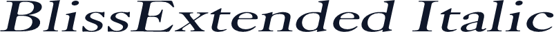 BlissExtended Italic