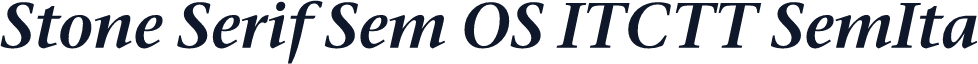 Stone Serif Sem OS ITCTT SemIta