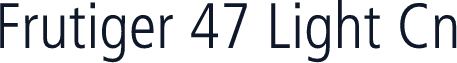 Frutiger 47 Light Cn