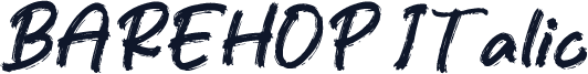 BAREHOP Italic