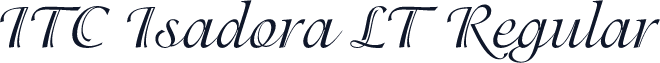 ITC Isadora LT Regular