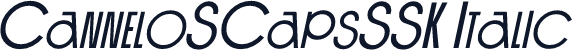 CanneloSCapsSSK Italic
