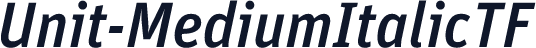 Unit-MediumItalicTF