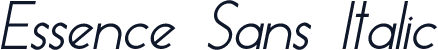 Essence Sans Italic
