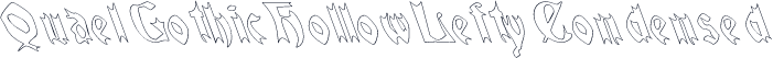 QuaelGothicHollowLeftyCondensed