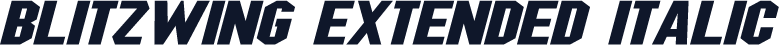 Blitzwing Extended Italic