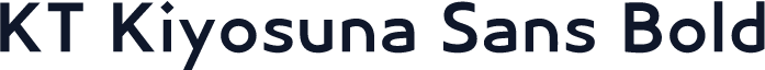 KT Kiyosuna Sans Bold