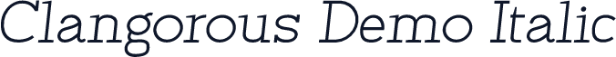 Clangorous Demo Italic