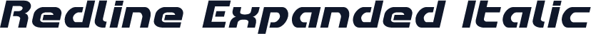 Redline Expanded Italic