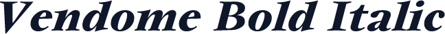 Vendome Bold Italic