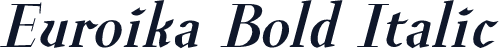 Euroika Bold Italic