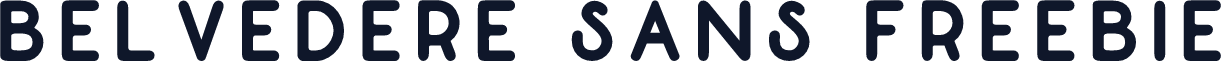 Belvedere Sans Freebie