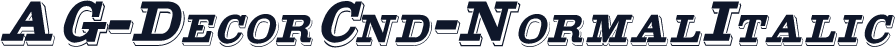AG-DecorCnd-NormalItalic