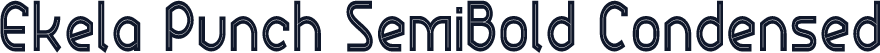 Ekela Punch SemiBold Condensed