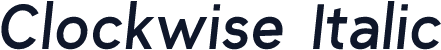 Clockwise Italic
