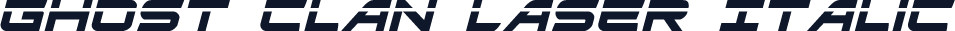 Ghost Clan Laser Italic