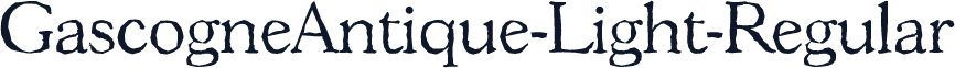 GascogneAntique-Light-Regular