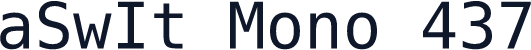 aSwIt Mono 437