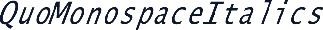 QuoMonospaceItalics