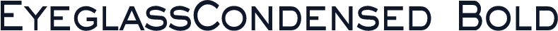 EyeglassCondensed Bold