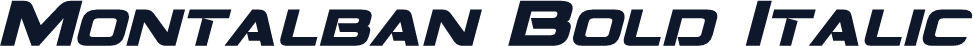 Montalban Bold Italic