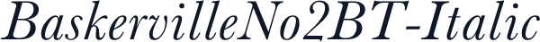 BaskervilleNo2BT-Italic