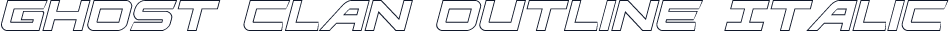 Ghost Clan Outline Italic
