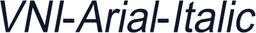 VNI-Arial-Italic