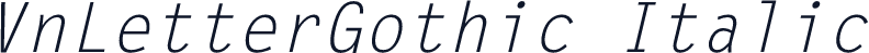 VnLetterGothic Italic