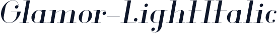 Glamor-LightItalic