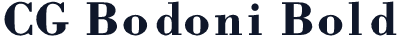 CG Bodoni Bold