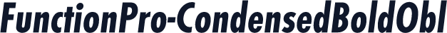 FunctionPro-CondensedBoldObl