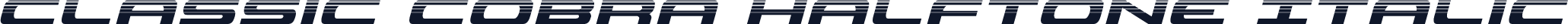Classic Cobra Halftone Italic