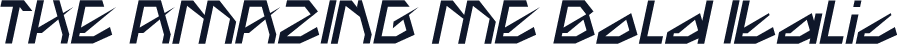 THE AMAZING ME Bold Italic