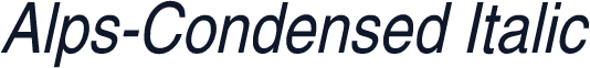 Alps-Condensed Italic