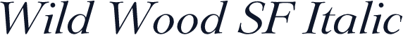 Wild Wood SF Italic