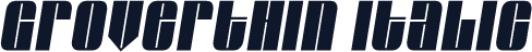 GroverThin Italic