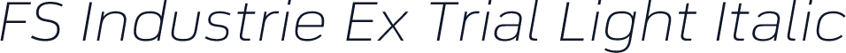 FS Industrie Ex Trial Light Italic