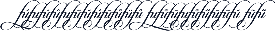 Candlescript Ligatures fu