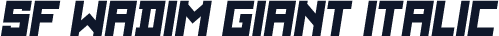 SF WADIM GIANT ITALIC